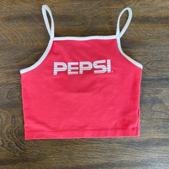 Forever 21 Tops - *3/$15 Bundle* Pepsi Fitted Crop Tank Top